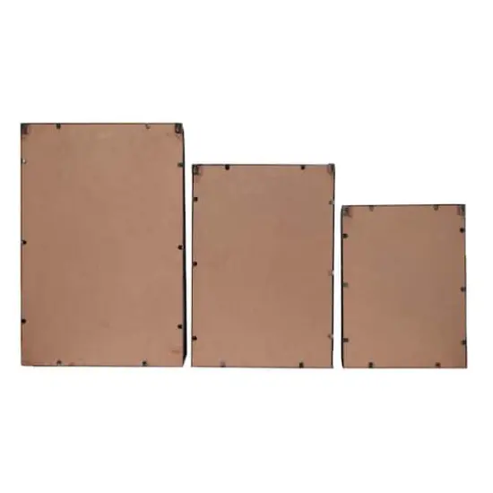 Gold Metal Industrial Wall Mirror, 3ct. {5}