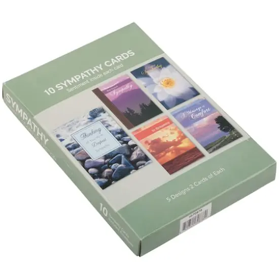 JAM Paper 4" x 6" Assorted Deepest Sympathy Cards & Envelopes, 10ct. {6}