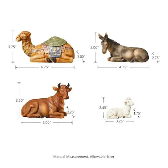 Glitzhome&reg; 10" Nativity Figurine Set {8}