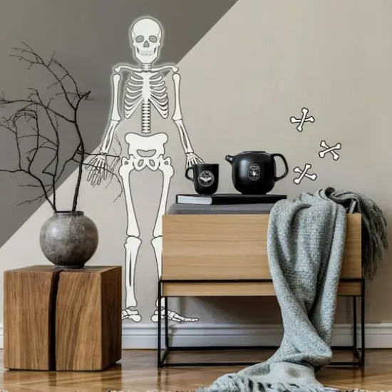 RoomMates Glow In The Dark Skeleton Peel & Stick Giant Decals {3}