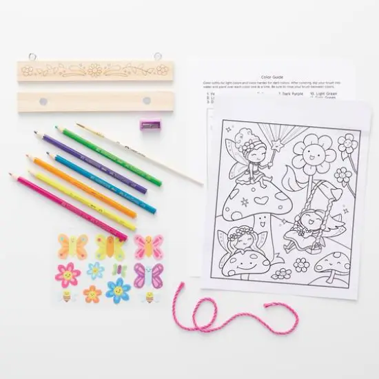 Faber-Castell&reg; Fairy Friends Paint by Number Wall Art Kit {6}