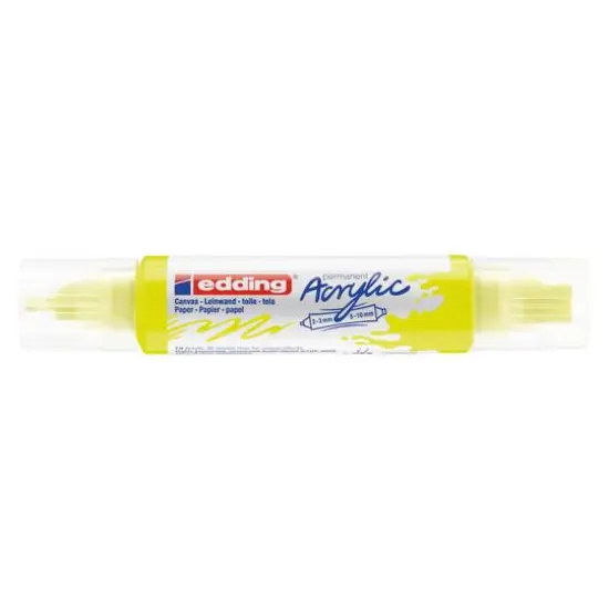 edding&reg; 5400 Acrylic 3D Double Liner Marker Neon Yellow {1}