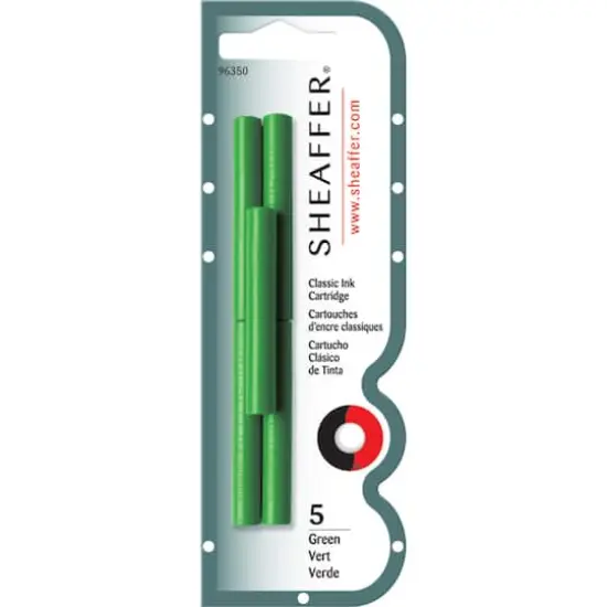 Sheaffer&reg; Green Ink Cartridges {1}