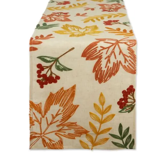 DII&reg; 108" Scattered Leaves Table Runner {1}