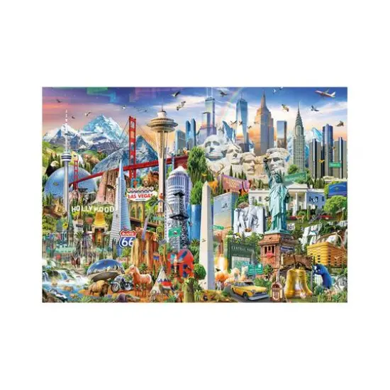 North America Landmarks 1,500 Piece Jigsaw Puzzle {3}