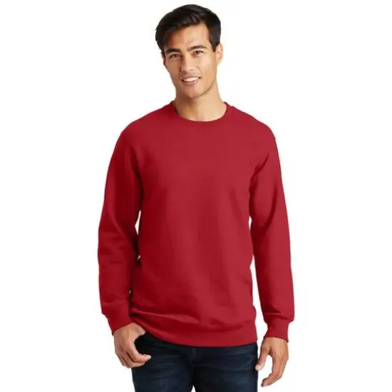 Port & Company® Fan Favorite™ Fleece Crewneck Sweatshirt Team Cardinal {4}