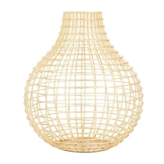CosmoLiving by Cosmopolitan Gold Iron Modern Vase, 14" x 13" x 13" {1}