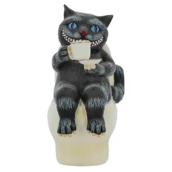 6" Cheshire Cat on a Toilet Tabletop D&eacute;cor by Ashland&reg; {1}