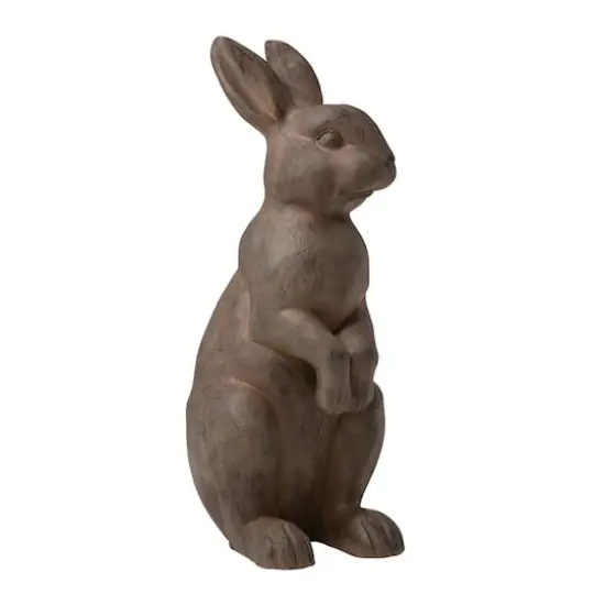 Glitzhome&reg; 23" Standing Rabbit Statue {7}