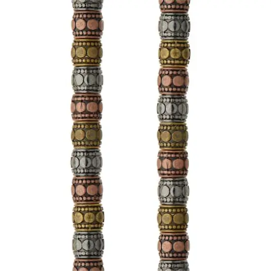 Carved Metal Drum Beads, 7mm by Bead Landing&trade; {1}