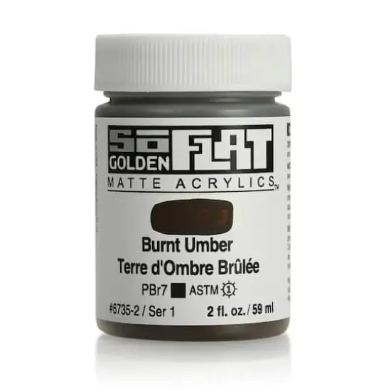 Golden&reg; 2oz. SoFlat Matte Acrylic Paint Burnt Umber {1}