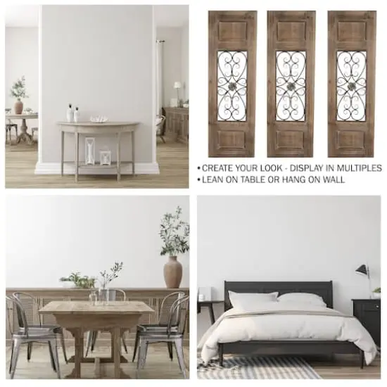 Hastings Home 50" Metal & Wood Door Panel Wall D&eacute;cor {7}