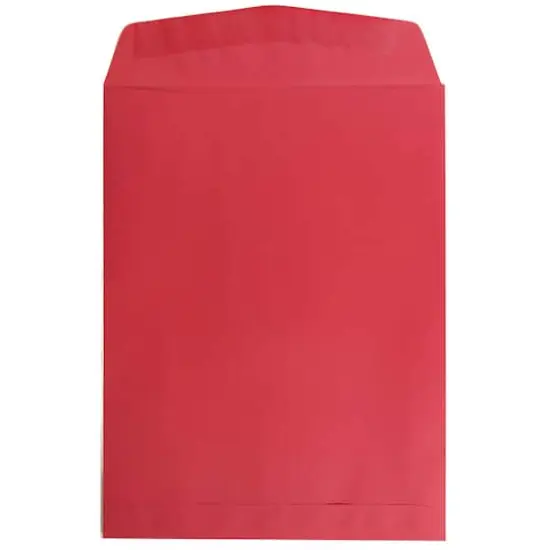 JAM Paper 9" x 12" Red Recycled Open End Envelopes, 25ct. {3}