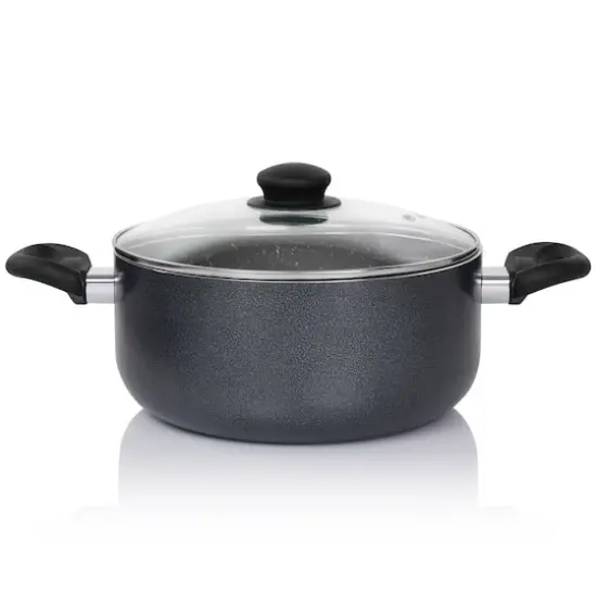 Oster Pallermo 5qt. Charcoal Aluminum Dutch Oven with Lid {6}