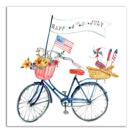 American Bike Canvas Wall Art {1}