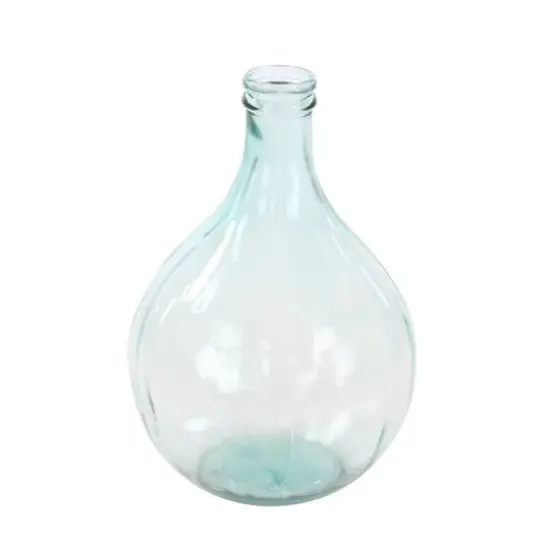 17" Clear Glass Farmhouse Vase {3}