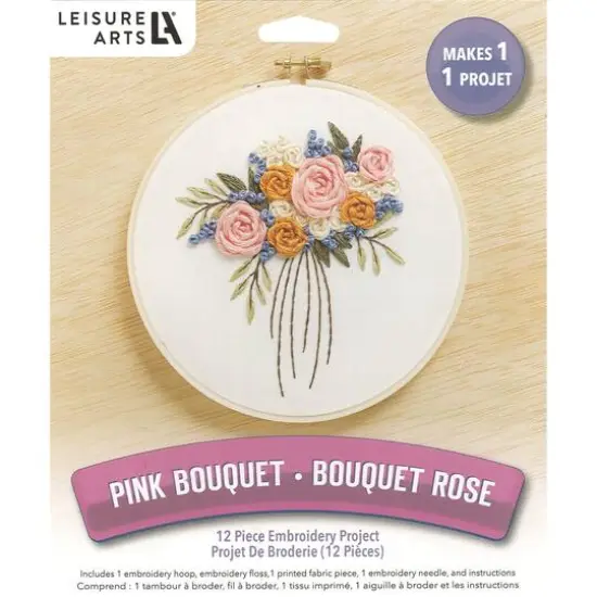 Leisure Arts&reg; 6" Bouquet Embroidery Kit {1}