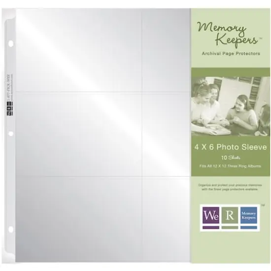 We R Memory Keepers&reg; 12" x 12" Ring Photo Sleeves with 4" x 6" Pockets {1}