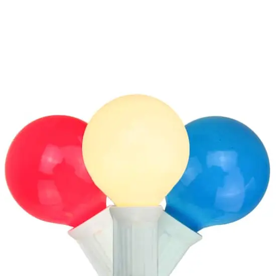 10ct. Red, White & Blue Christmas G40 Globe Lights {1}