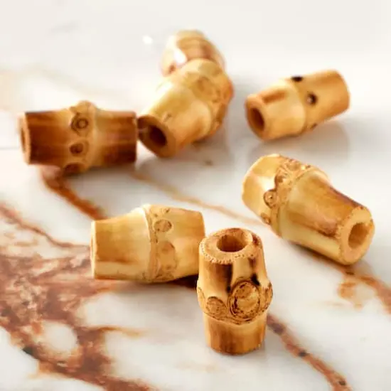 Natural Bamboo Node Tube Beads by Bead Landing&trade; {3}