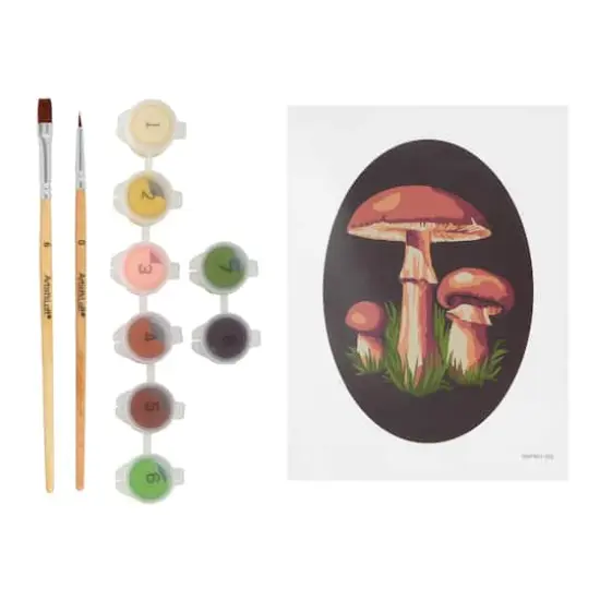 Mushrooms Paint-by-Number Framed Mini Kit by Artist's Loft&reg; {4}