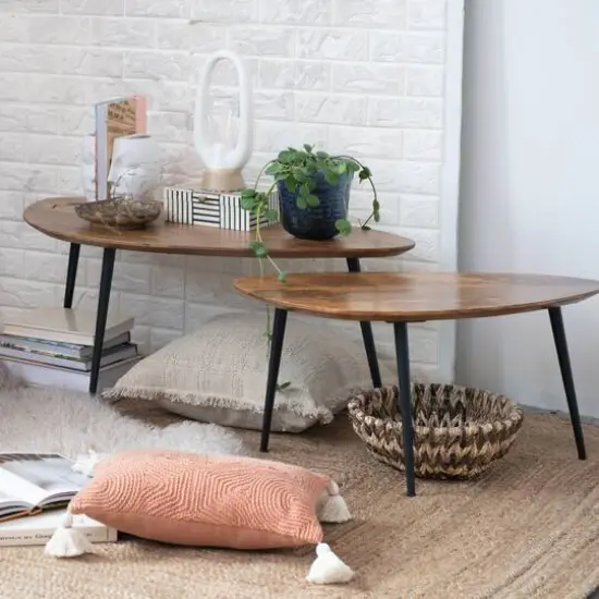 Hello Honey&reg; 12.5" Brown Woven Buri & Banana Fiber Basket Organizer {7}