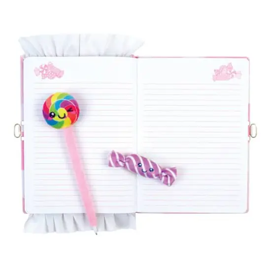 Make It Real&trade; 3C4G Candy Plush Pocket Locking Journal Set {5}