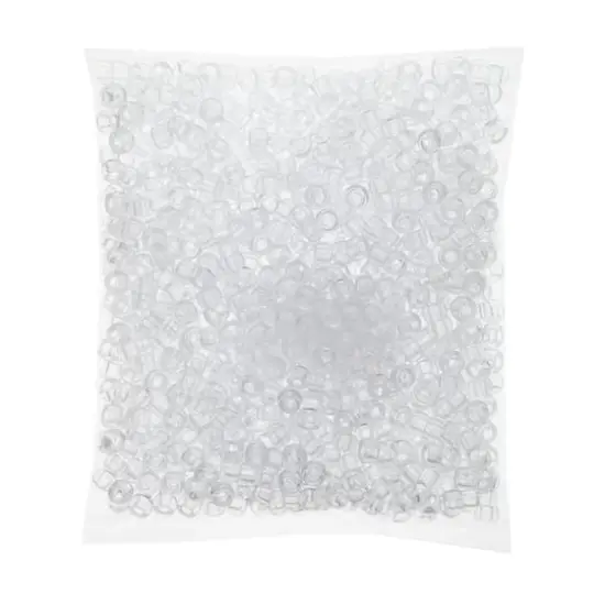 John Bead 6mm Transparent Mini Pony Beads, 1,000ct. Crystal {6}