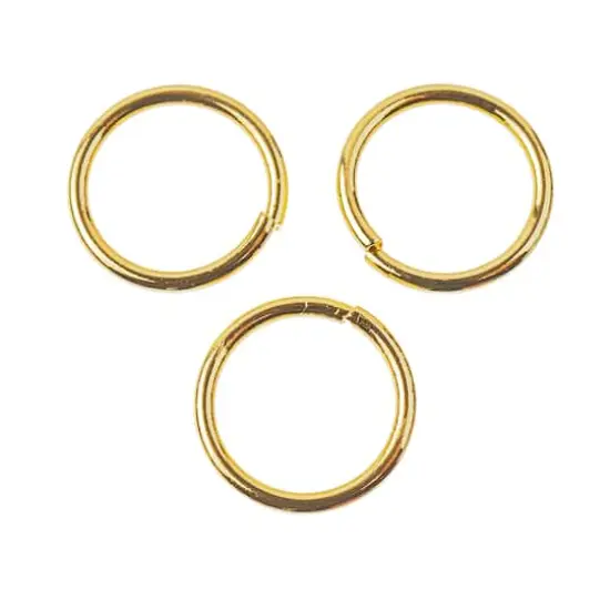 10mm Jump Rings, 75ct. by Bead Landing&trade; 18K Gold {3}