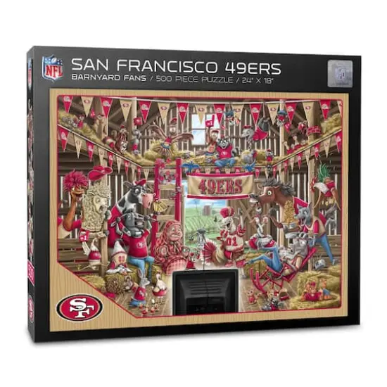 NFL Barnyard Fans 500 Piece Puzzle San Francisco 49ers {1}