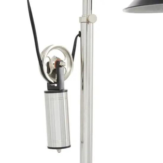 34" Black Metal Industrial Table Lamp {5}