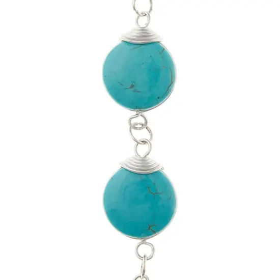Aqua Dyed Howlite Lentil Beads, 20mm by Bead Landing&trade; {1}