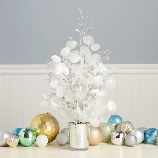 26" Unlit White Frost White Tabletop Artificial Christmas Tree {3}