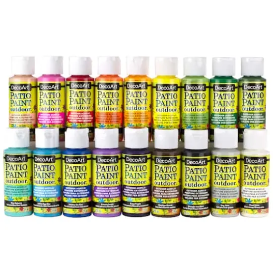 DecoArt&reg; Patio Paint&trade; 18 Color Acrylic Paint Set {3}