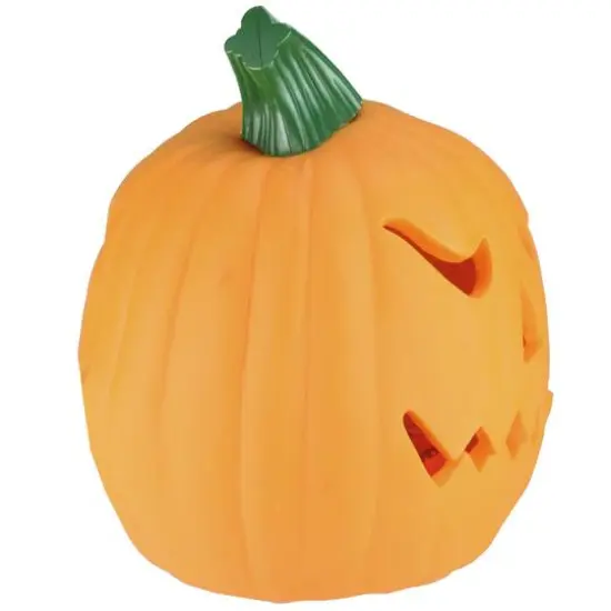 9.75" Orange Animated Double-Sided Pumpkin Halloween D&eacute;cor {5}