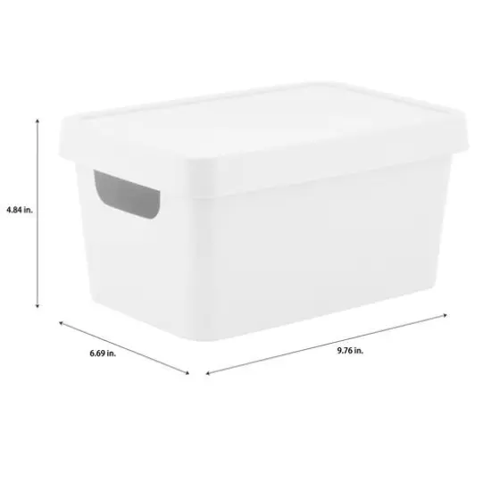 Simplify Small White Vinto Storage Box with Lid {7}