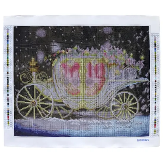 16" x 20" Pink Carriage Diamond Art Kit by Make Market&reg; {3}