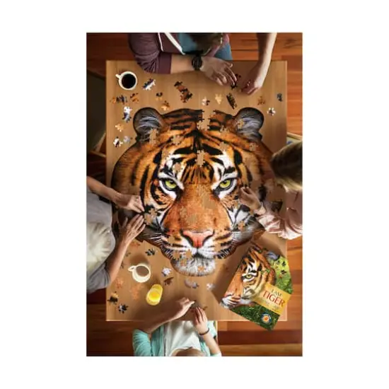 Madd Capp&trade; I Am&trade; Tiger Head-Shaped 550 Piece Jigsaw Puzzle {4}