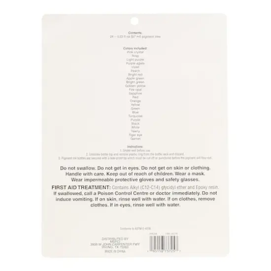 24 Color Resin Pigment Ink Set by Craft Smart&reg; {6}