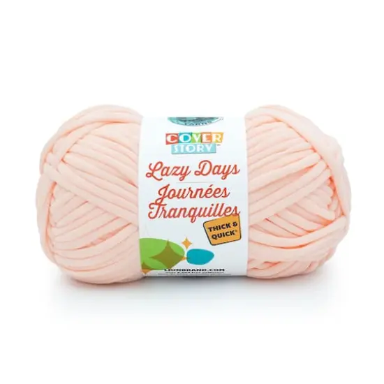 Lion Brand&reg; Cover Story&trade; Lazy Days Thick & Quick&reg; Yarn Light Pink {1}