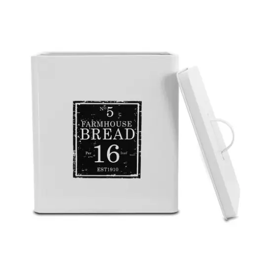 MegaChef Kitchen Food Storage & Organization Black & White 5-Piece Canister Set {6}