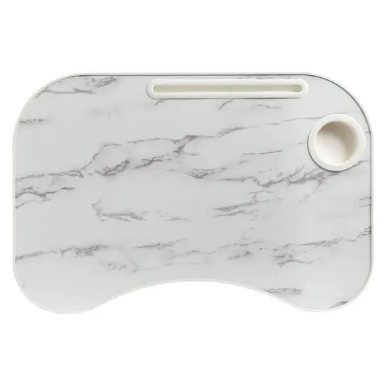 Honey Can Do White Marble Collapsible Folding Lap Desk {8}