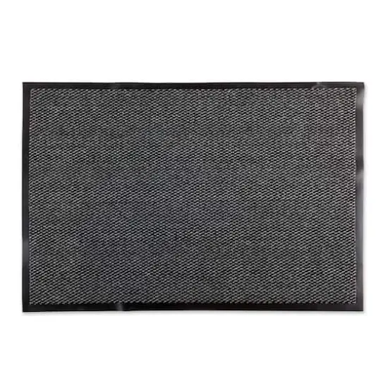 DII&reg; Gray & Black Walk Off Utility Doormat, 30" x 48" {1}