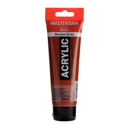 Amsterdam 120mL Standard Acrylic Paint 411 Burnt Sienna {1}
