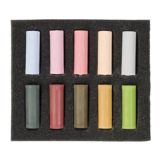 Rembrandt 10 Color Half Stick Soft Pastel Set Muted Colors {3}