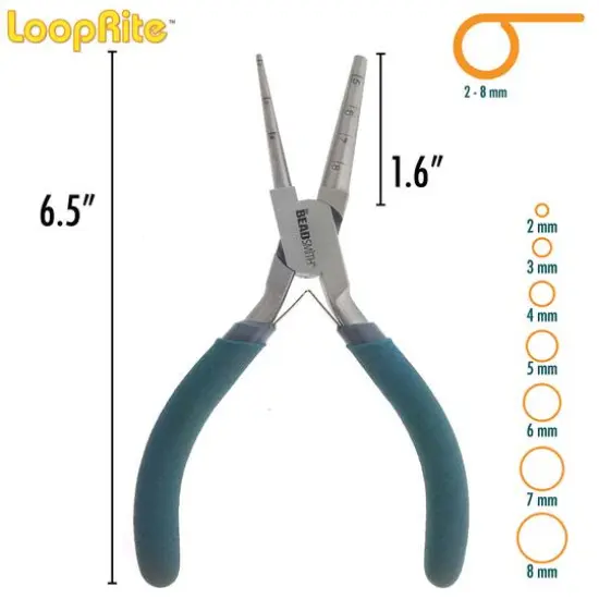 Beadsmith&reg; LoopRite Looping Pliers, 2-8mm Round Loops {5}