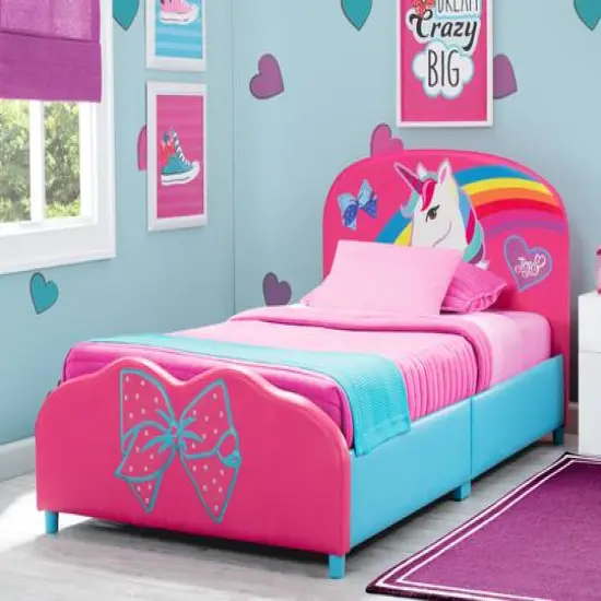 JoJo Siwa Upholstered Twin Bed {3}