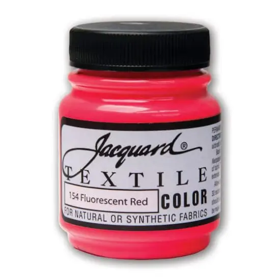 Jacquard&reg; Textile Color, 2.25oz. Fluorescent Red {1}