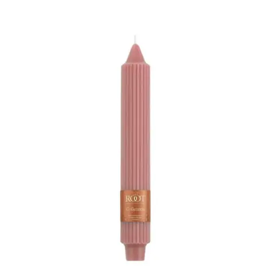 Root Candles 9" Unscented Grecian Collenette Taper Candles, 4ct. Dusty Rose {4}