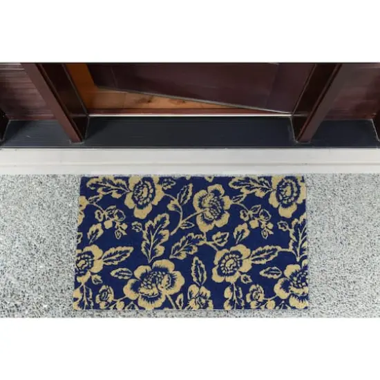 DII&reg; Blue Peonies Doormat {4}